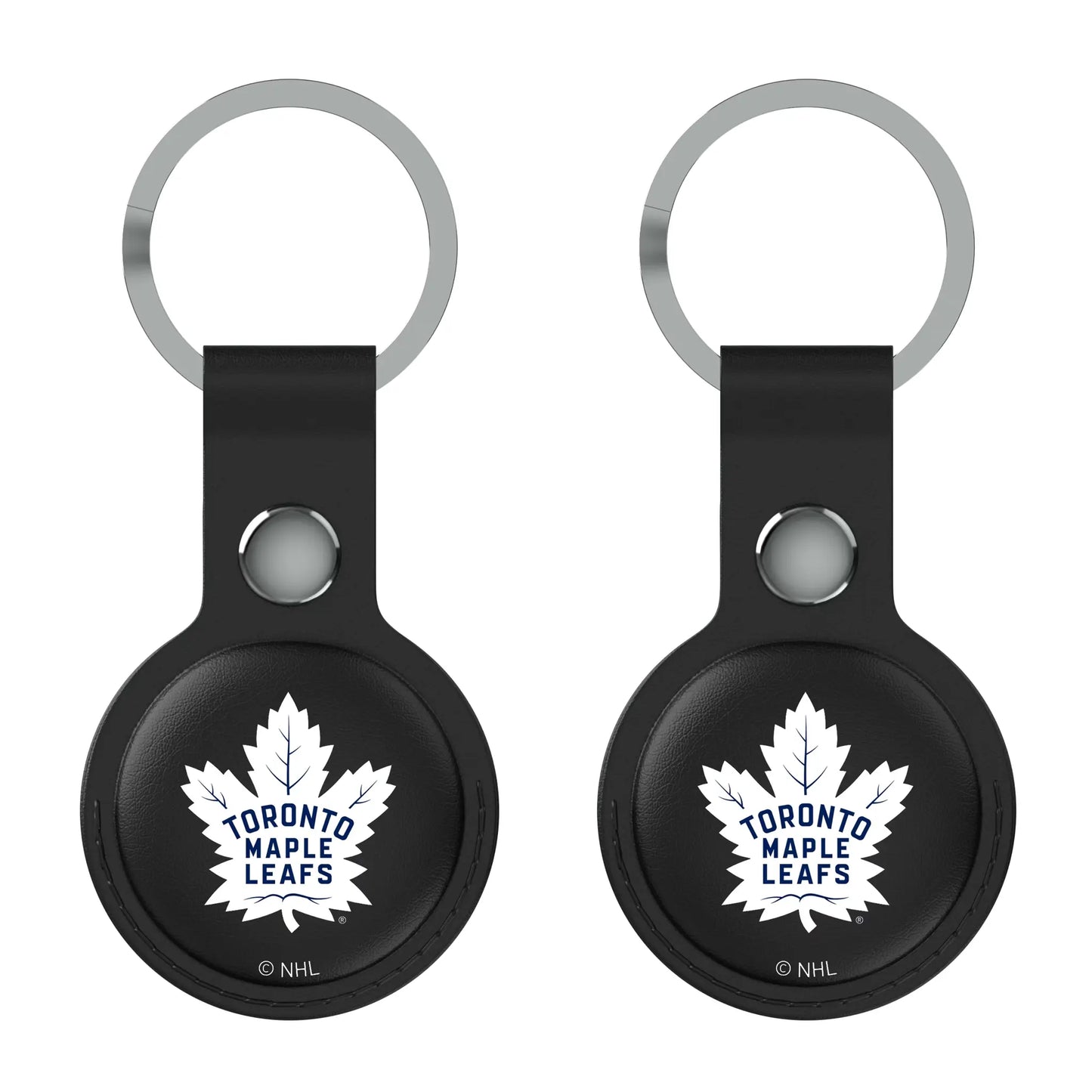 Toronto Maple Leafs Insignia Black Airtag Holder 2-Pack