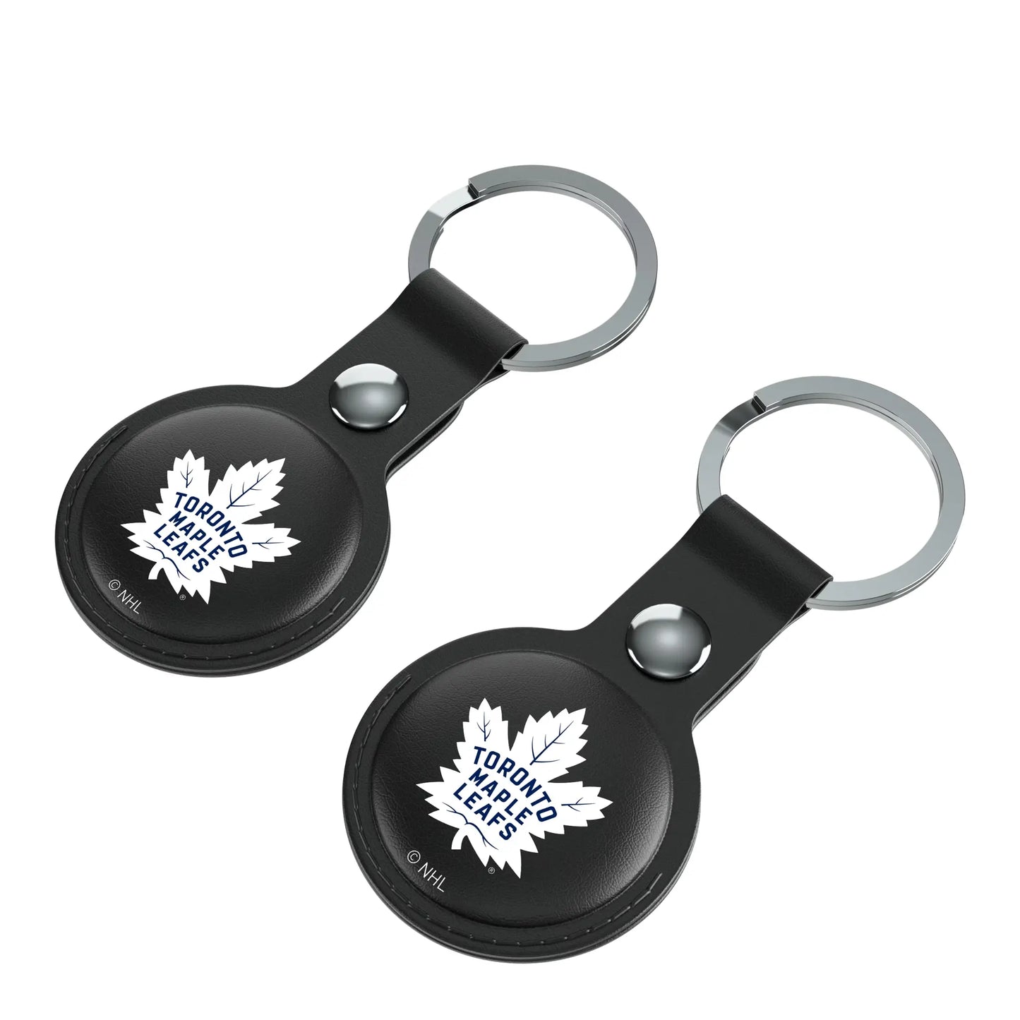 Toronto Maple Leafs Insignia Black Airtag Holder 2-Pack