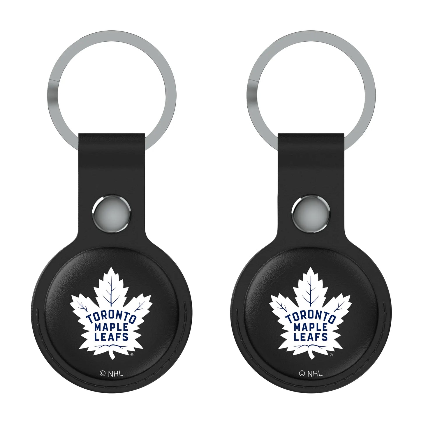 Toronto Maple Leafs Insignia Black Airtag Holder 2-Pack