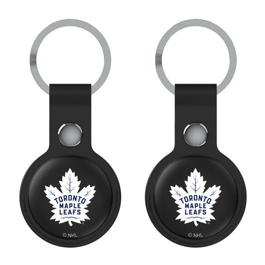 Toronto Maple Leafs Insignia Black Airtag Holder 2-Pack