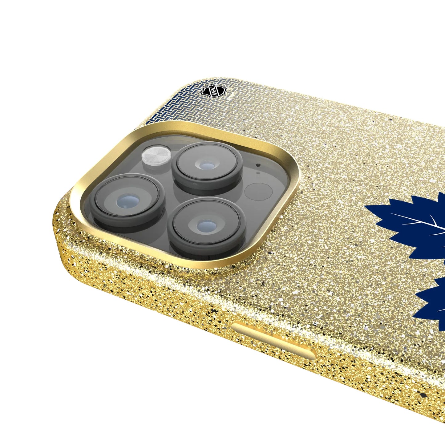 Toronto Maple Leafs Linen Bling Phone Case for Apple iPhone