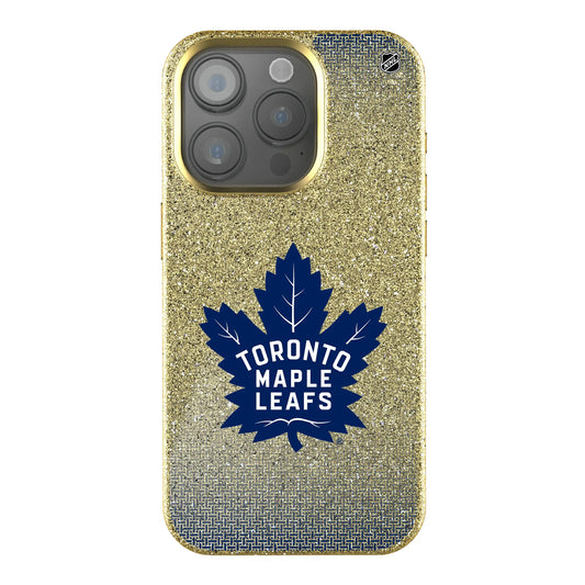 Toronto Maple Leafs Linen Bling Phone Case for Apple iPhone