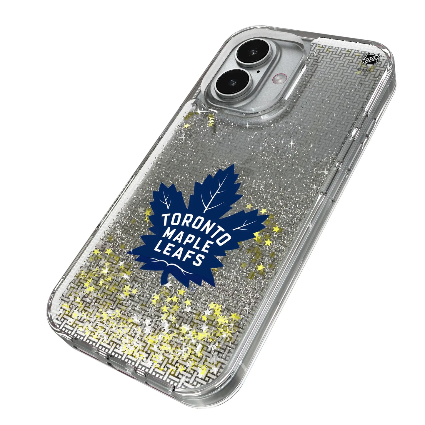Toronto Maple Leafs Linen Glitter Phone Case for Apple iPhone