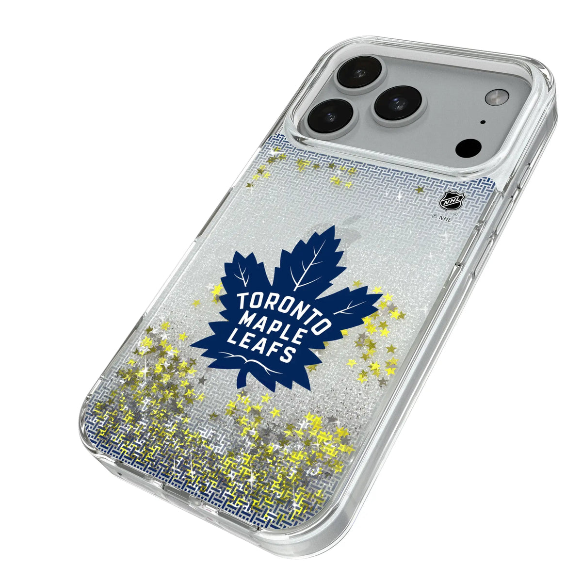 Toronto Maple Leafs Linen Glitter Phone Case for Apple iPhone