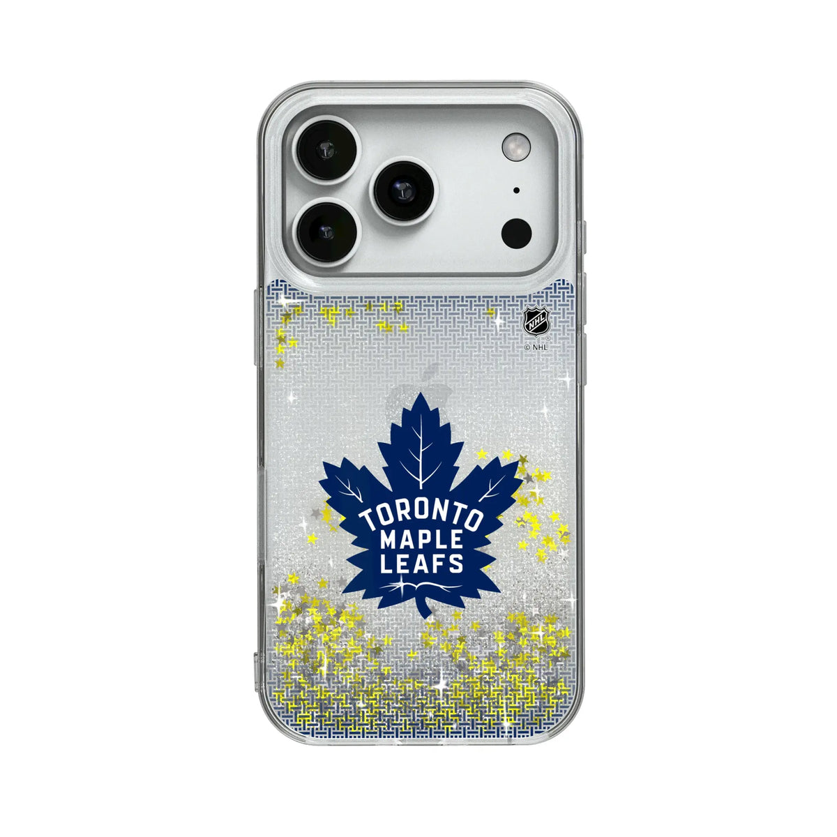 Toronto Maple Leafs Linen Glitter Phone Case for Apple iPhone