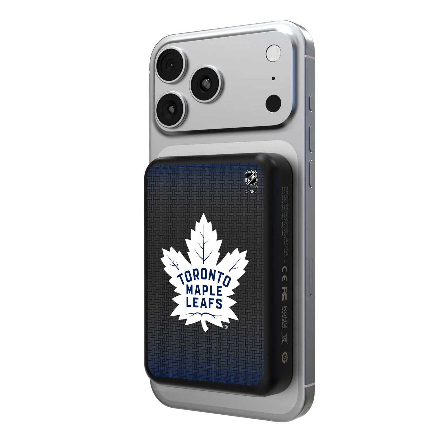 Toronto Maple Leafs Linen Wireless Mag Power Bank