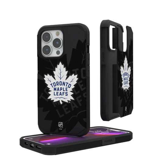 Toronto Maple Leafs Monocolor Tilt Rugged Phone Case for Apple iPhone