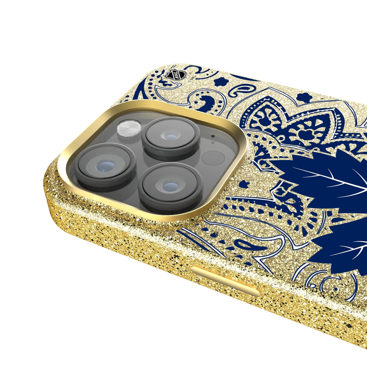 Toronto Maple Leafs Paisley Bling Phone Case for Apple iPhone