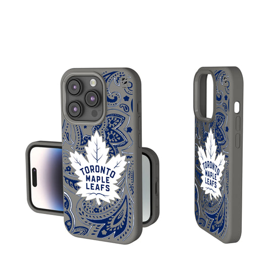 Toronto Maple Leafs Paisley Soft Touch Phone Case for Apple iPhone