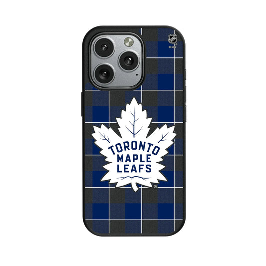 Toronto Maple Leafs Plaid MagSafe Compatible Phone Case for Apple iPhone