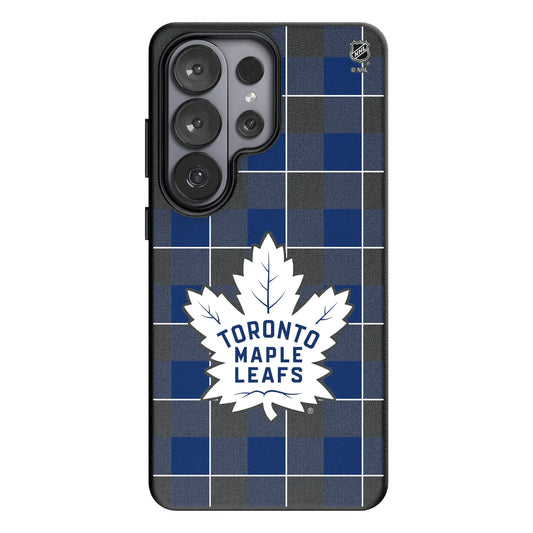 Toronto Maple Leafs Plaid MagSafe Compatible Phone Case for Samsung Galaxy