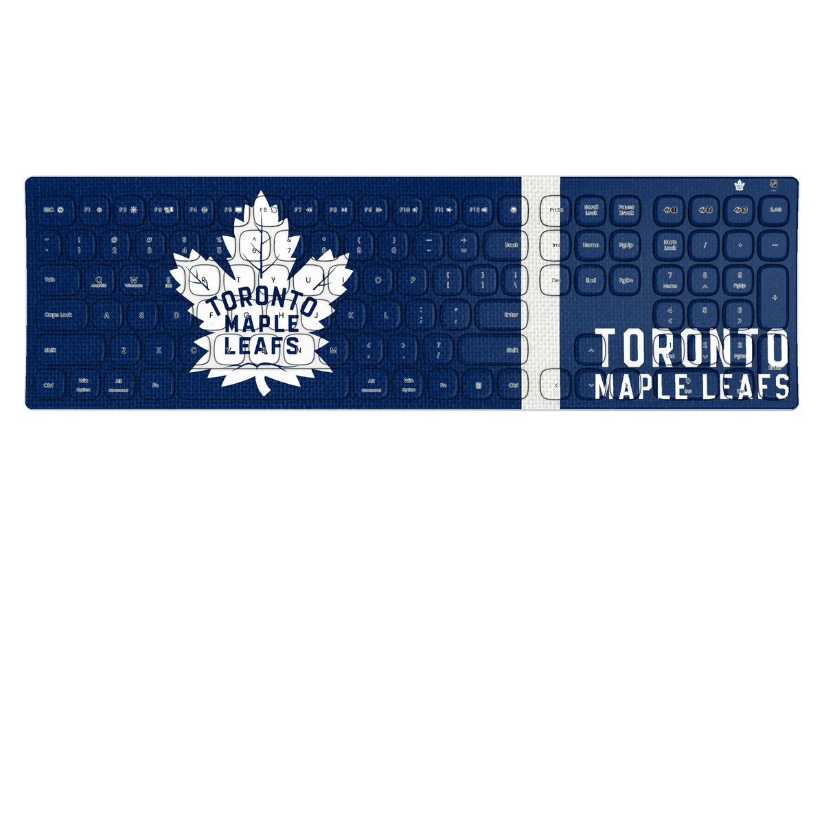 Toronto Maple Leafs Stripe Curved Wireless Keyboard
