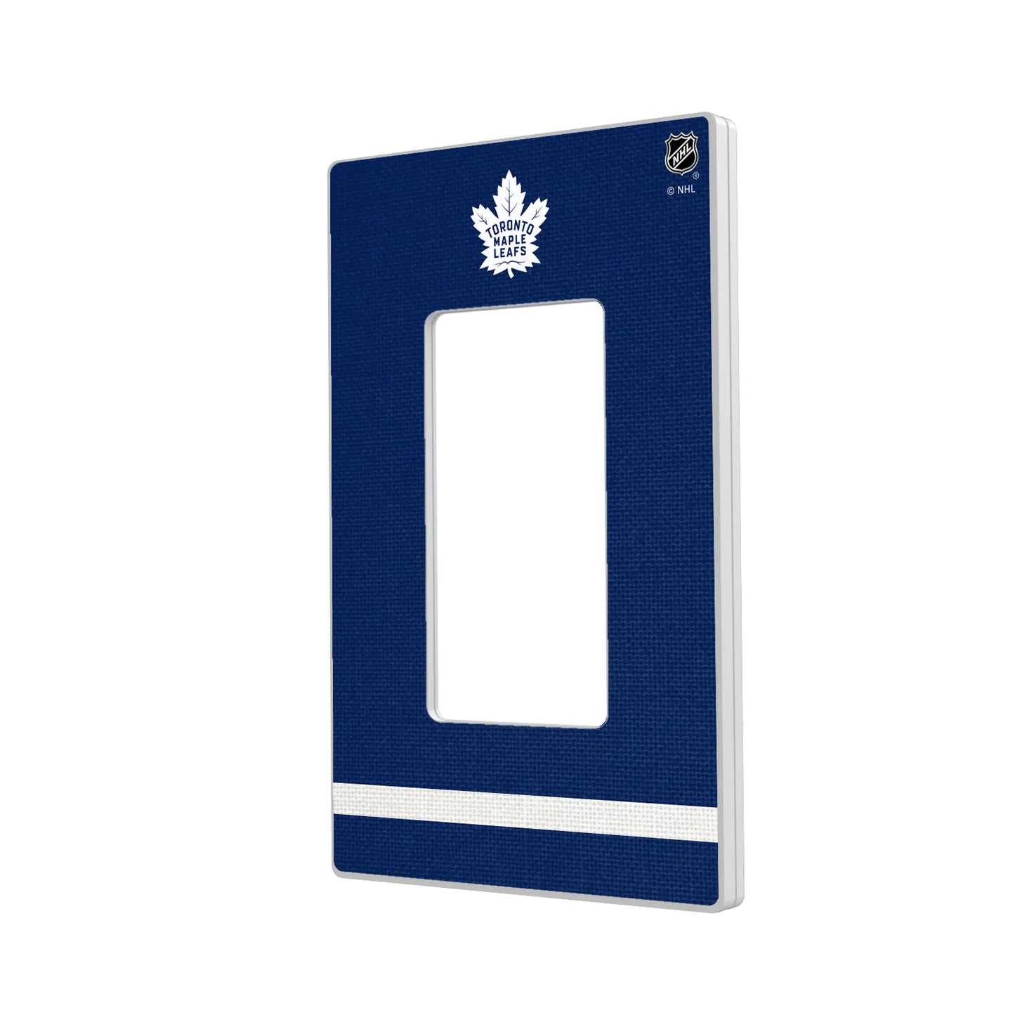 Toronto Maple Leafs Stripe Hidden-Screw Light Switch Plate