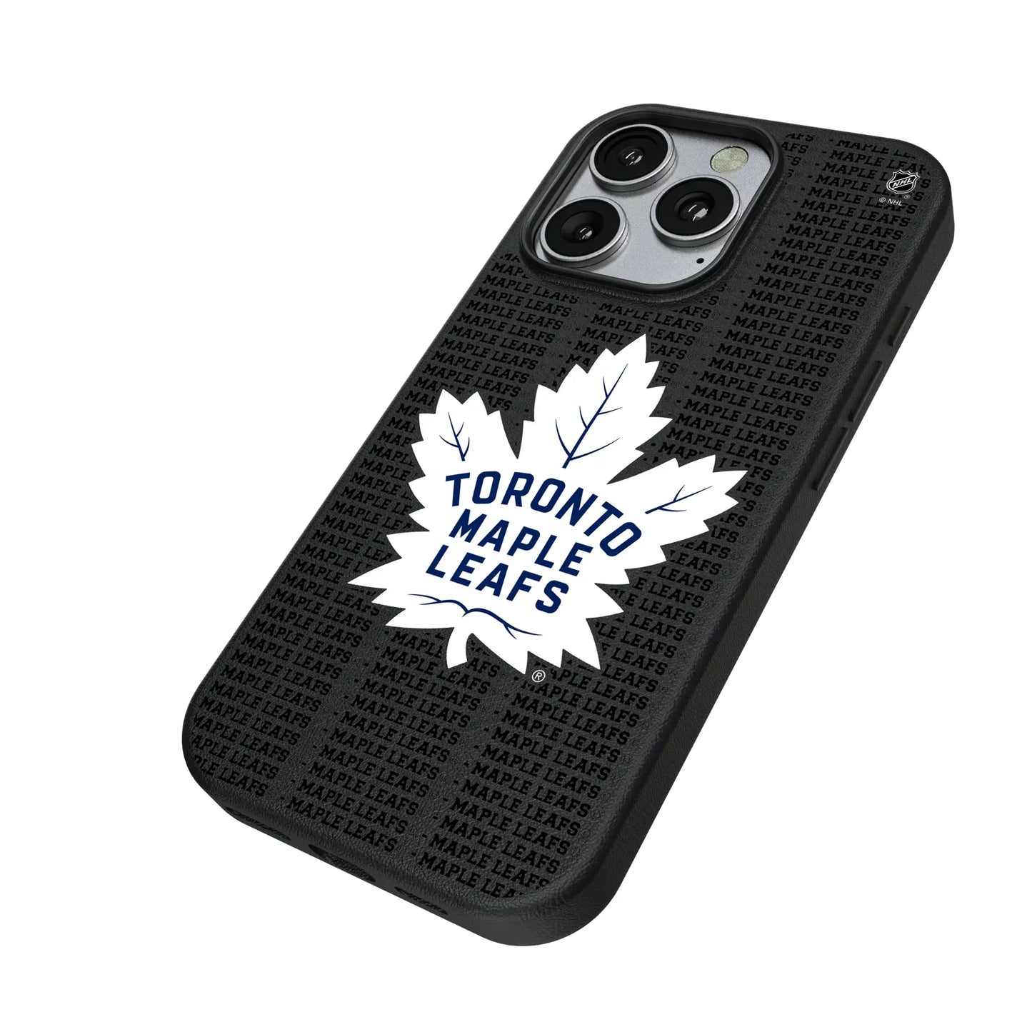 Toronto Maple Leafs Text Backdrop MagSafe Compatible Phone Case for Apple iPhone