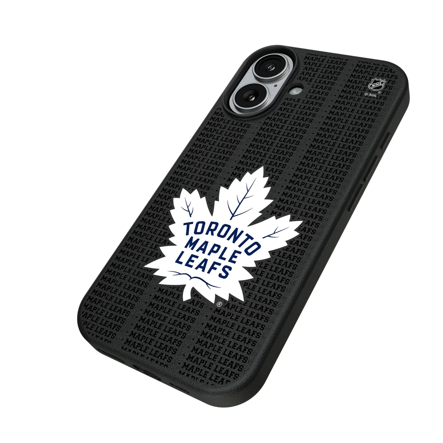 Toronto Maple Leafs Text Backdrop MagSafe Compatible Phone Case for Apple iPhone
