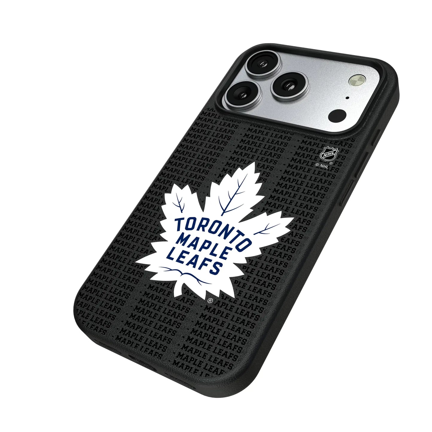 Toronto Maple Leafs Text Backdrop MagSafe Compatible Phone Case for Apple iPhone