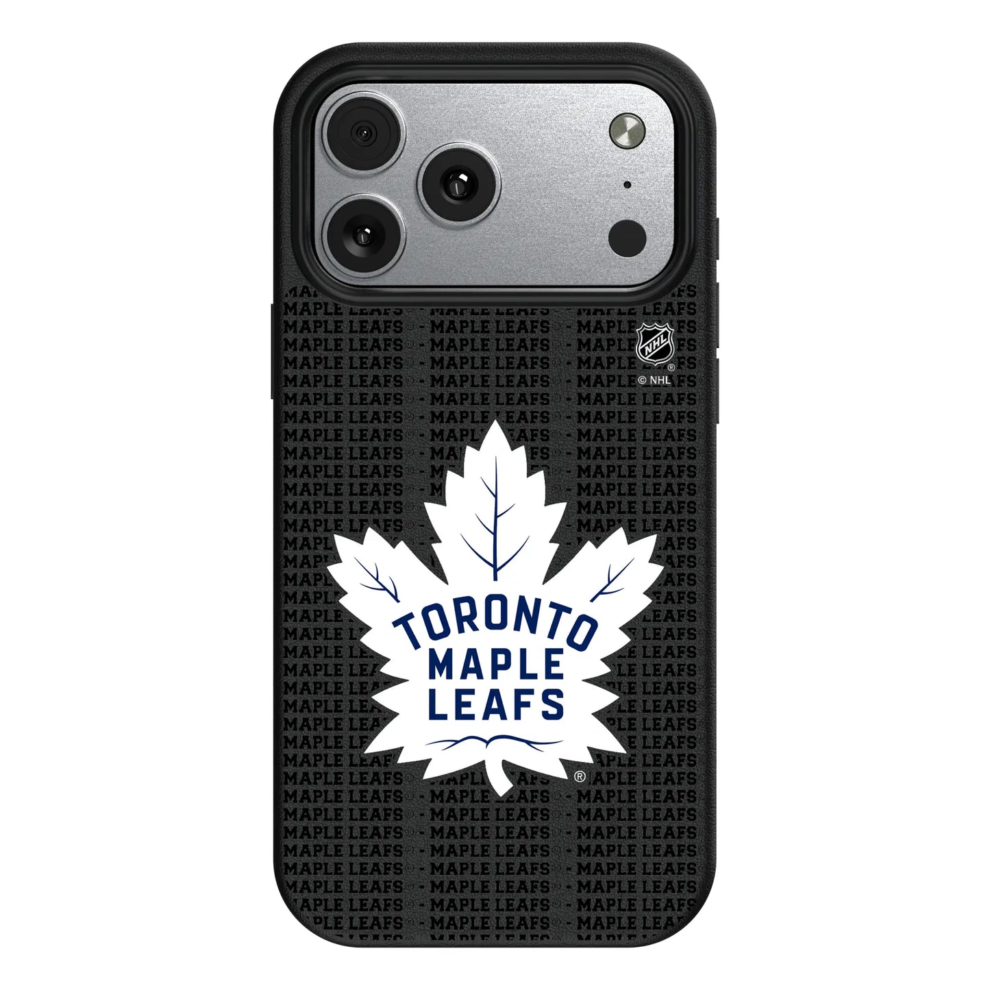 Toronto Maple Leafs Text Backdrop MagSafe Compatible Phone Case for Apple iPhone