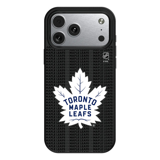 Toronto Maple Leafs Text Backdrop MagSafe Compatible Phone Case for Apple iPhone