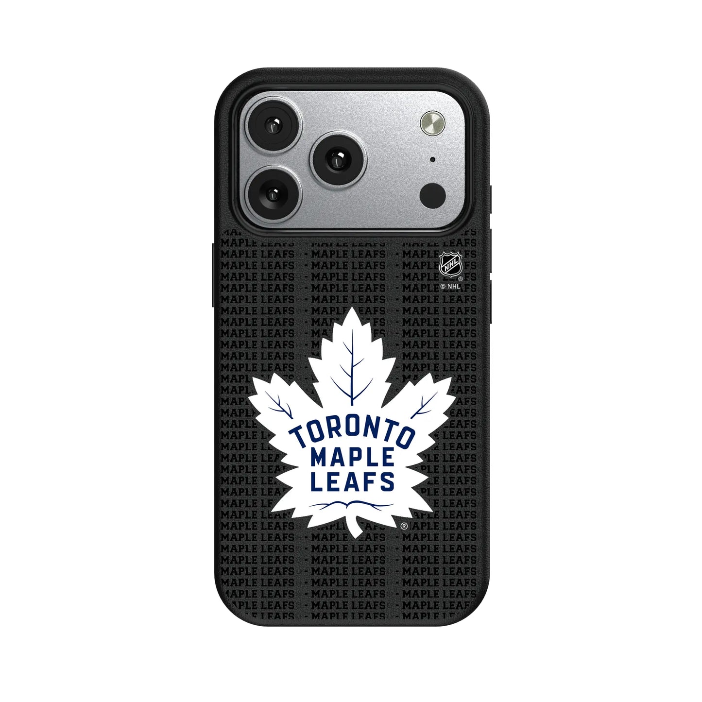 Toronto Maple Leafs Text Backdrop MagSafe Compatible Phone Case for Apple iPhone