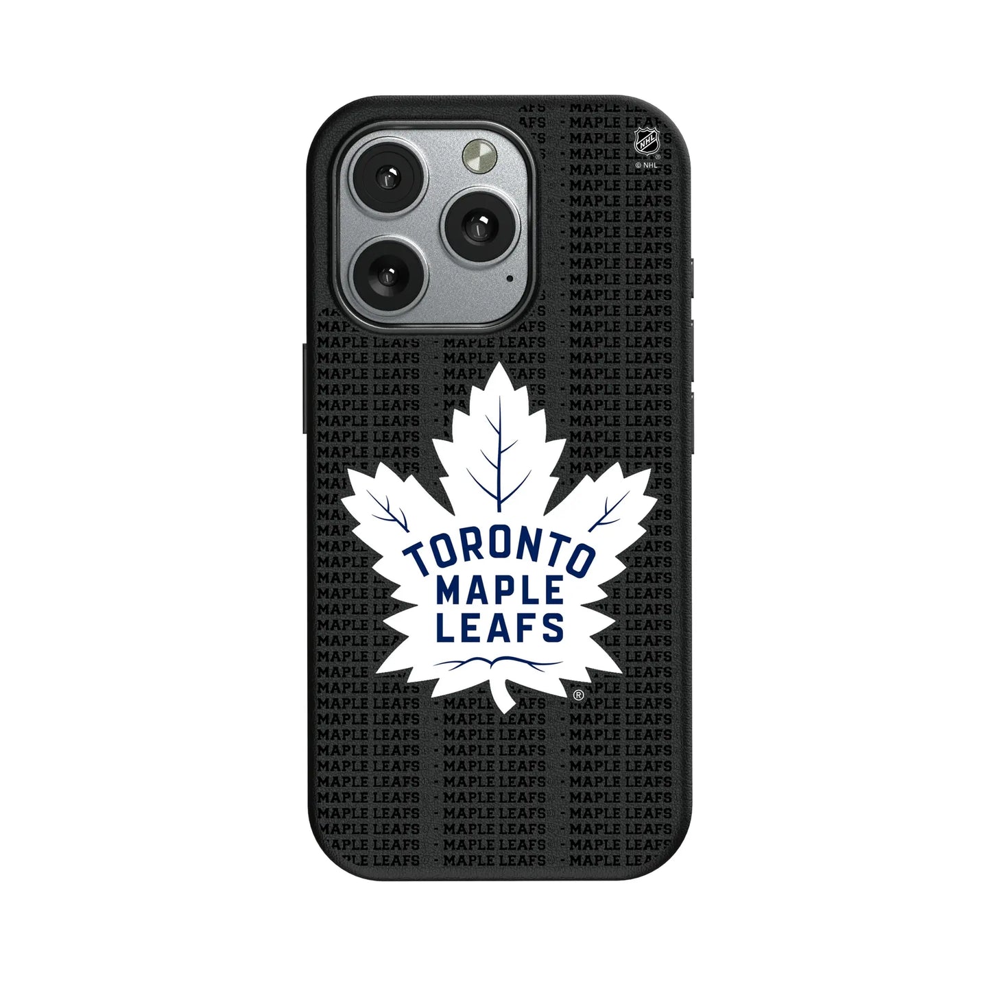 Toronto Maple Leafs Text Backdrop MagSafe Compatible Phone Case for Apple iPhone