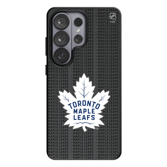 Toronto Maple Leafs Text Backdrop MagSafe Compatible Phone Case for Samsung Galaxy
