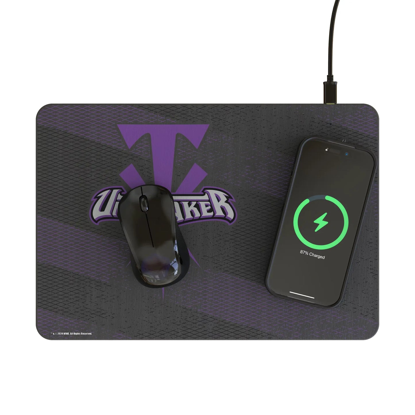 Undertaker Steel 15-Watt Wireless Charger and Mouse Pad