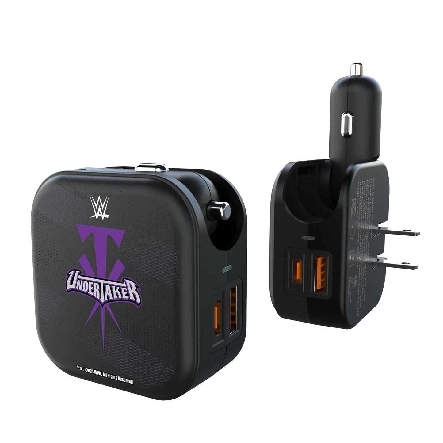 Undertaker Steel 2 in 1 USB A/C Charger