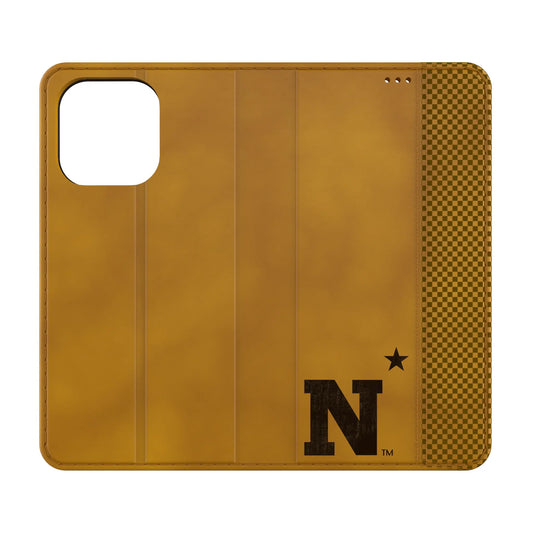 United State Naval Academy Midshipmen Burn Folio Phone Case for Apple iPhone