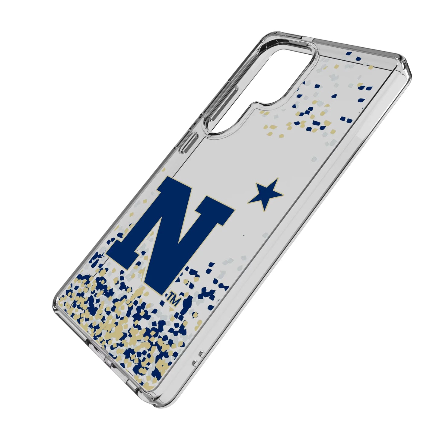 United State Naval Academy Midshipmen Confetti Clear Phone Case for Samsung Galaxy