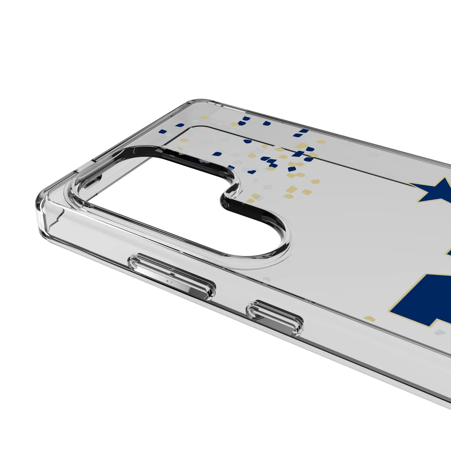 United State Naval Academy Midshipmen Confetti Clear Phone Case for Samsung Galaxy