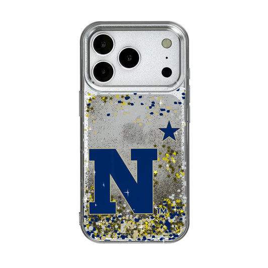 United State Naval Academy Midshipmen Confetti Glitter Phone Case for Apple iPhone