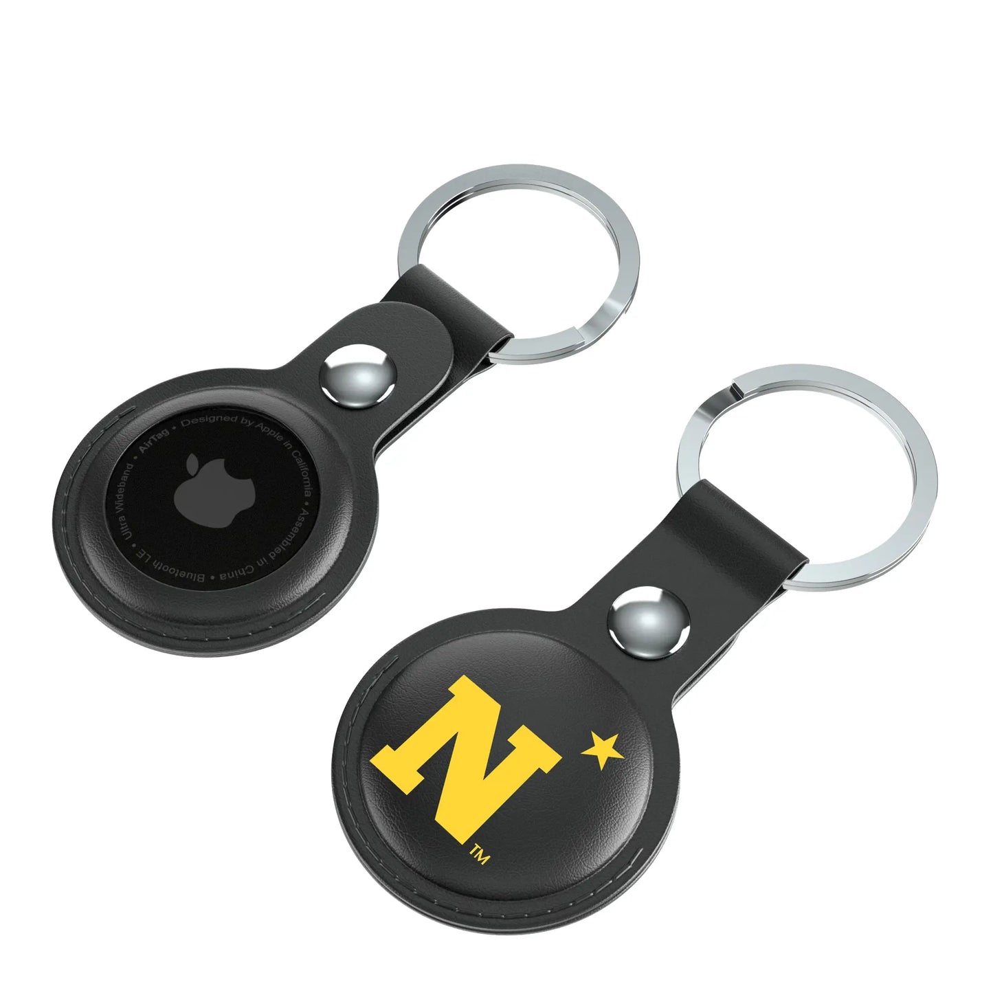 United State Naval Academy Midshipmen Insignia Black Airtag Holder 2-Pack