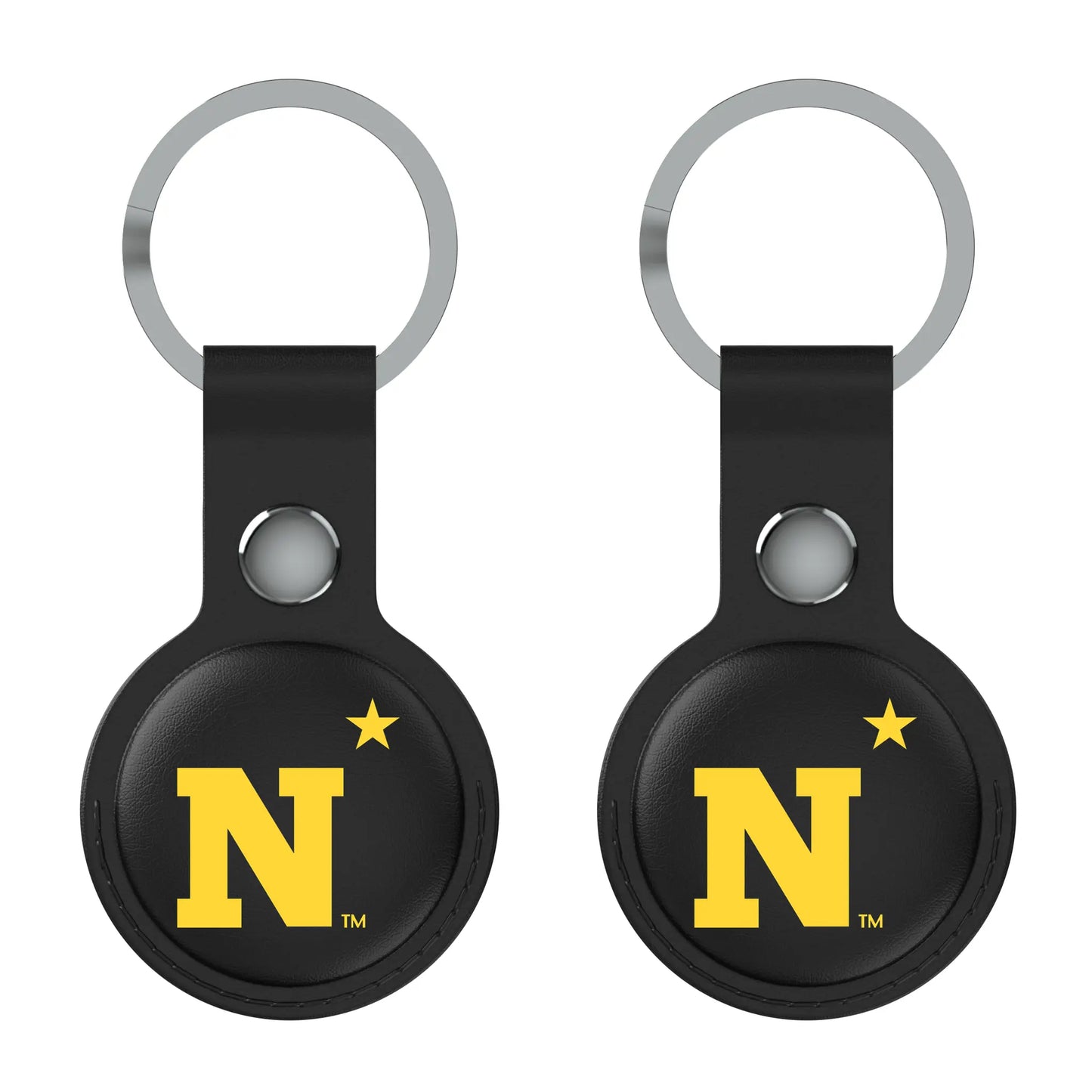 United State Naval Academy Midshipmen Insignia Black Airtag Holder 2-Pack
