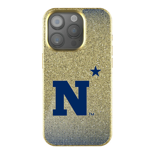 United State Naval Academy Midshipmen Linen Bling Phone Case for Apple iPhone