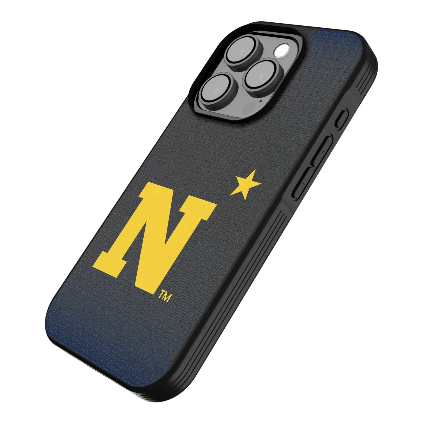 United State Naval Academy Midshipmen Linen Bump Phone Case for Apple iPhone