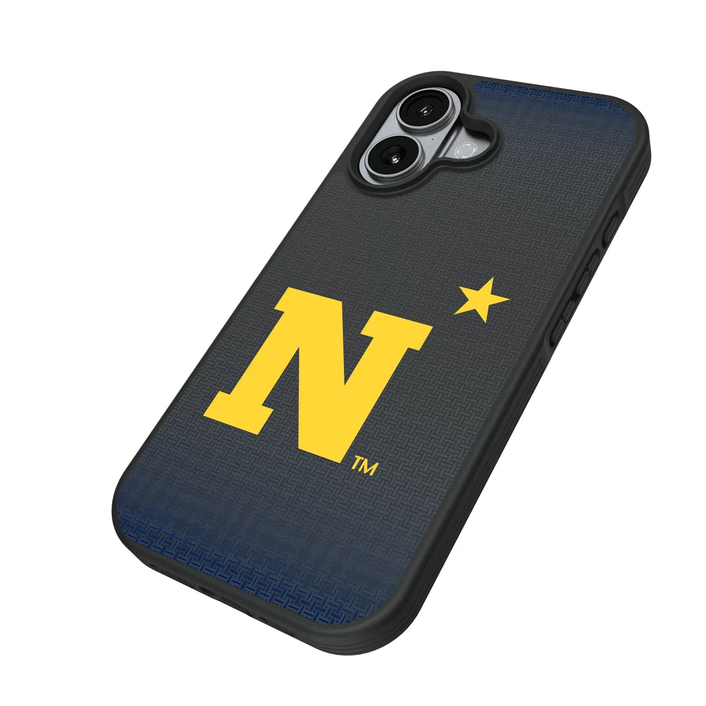 United State Naval Academy Midshipmen Linen Bump Phone Case for Apple iPhone