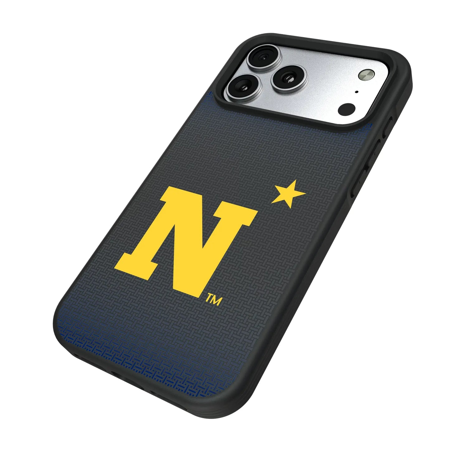 United State Naval Academy Midshipmen Linen Bump Phone Case for Apple iPhone