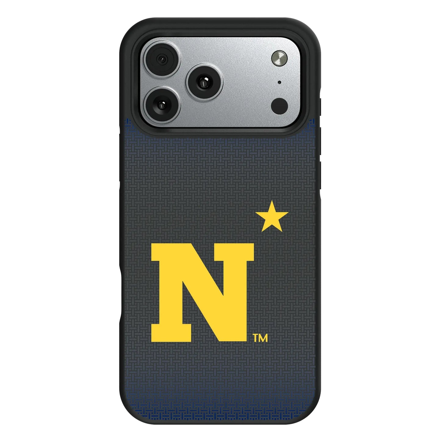 United State Naval Academy Midshipmen Linen Bump Phone Case for Apple iPhone