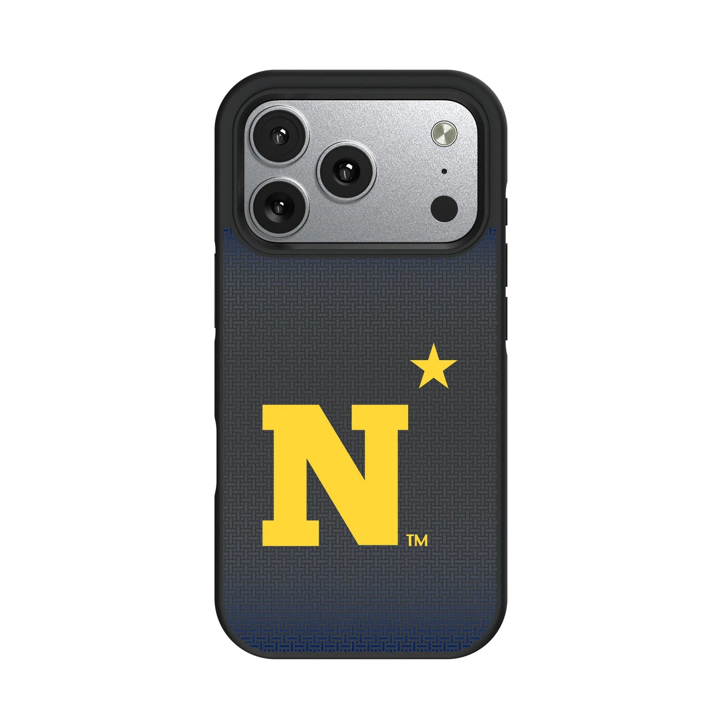 United State Naval Academy Midshipmen Linen Bump Phone Case for Apple iPhone