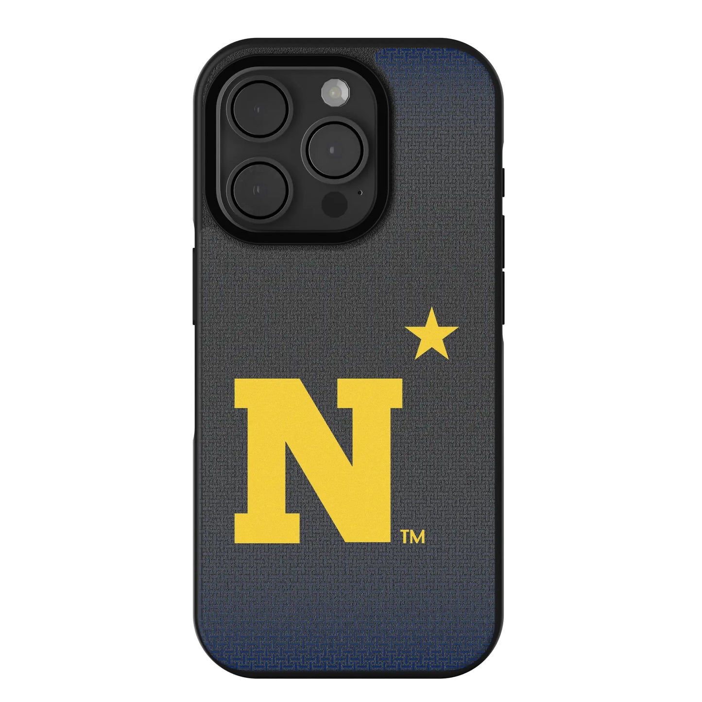 United State Naval Academy Midshipmen Linen Bump Phone Case for Apple iPhone