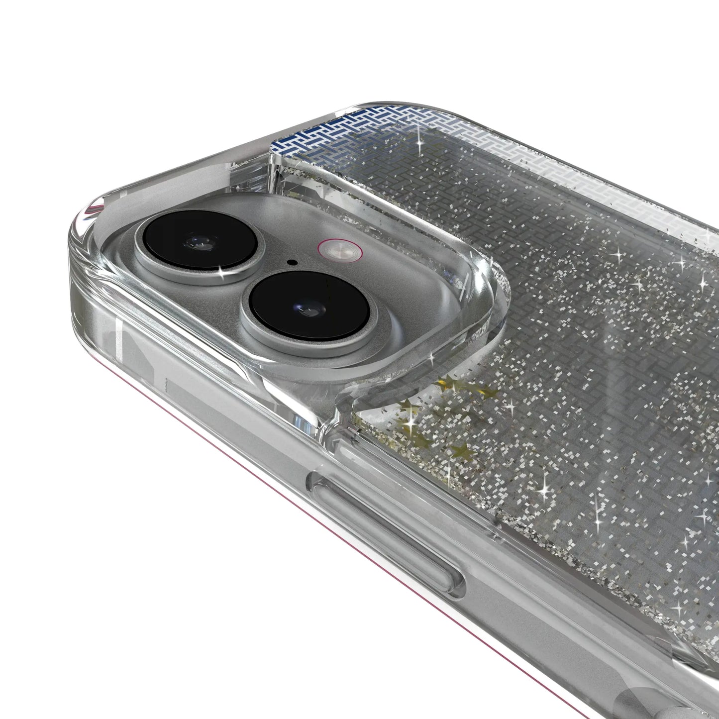 United State Naval Academy Midshipmen Linen Glitter Phone Case for Apple iPhone