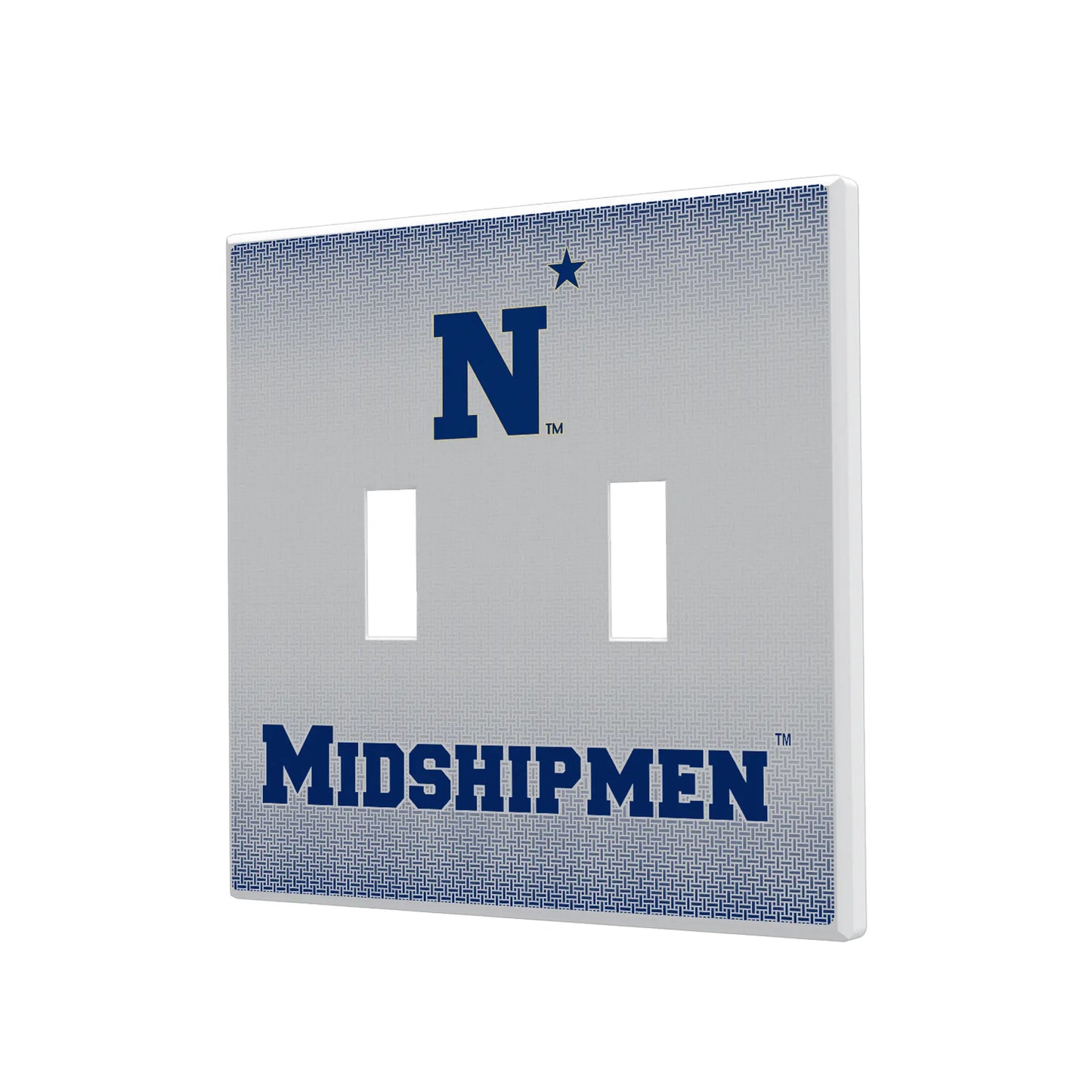 United State Naval Academy Midshipmen Linen Hidden-Screw Light Switch Plate