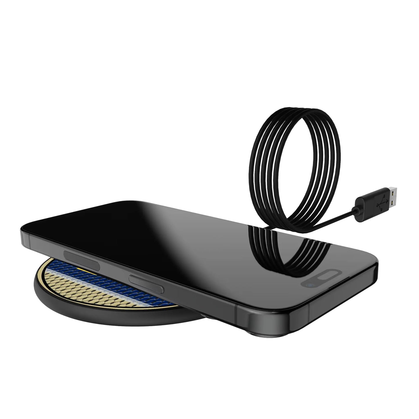 United State Naval Academy Midshipmen Mesh 15-Watt Wireless Charger