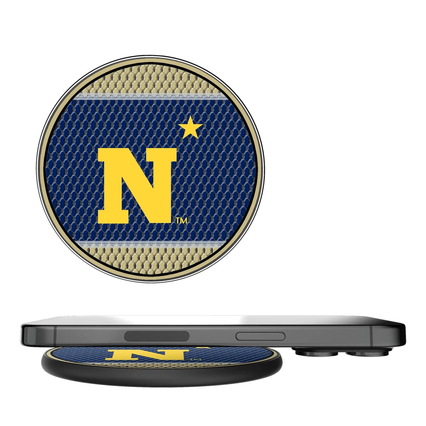 United State Naval Academy Midshipmen Mesh 15-Watt Wireless Charger