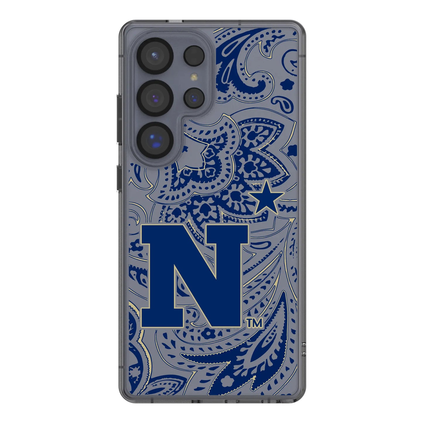 United State Naval Academy Midshipmen Paisley Clear Phone Case for Samsung Galaxy