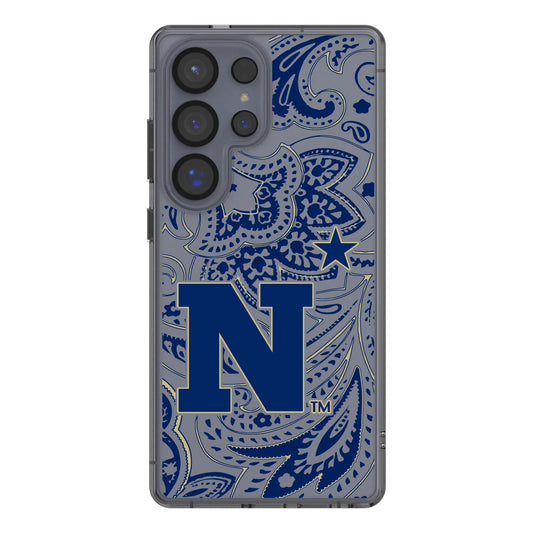 United State Naval Academy Midshipmen Paisley Clear Phone Case for Samsung Galaxy