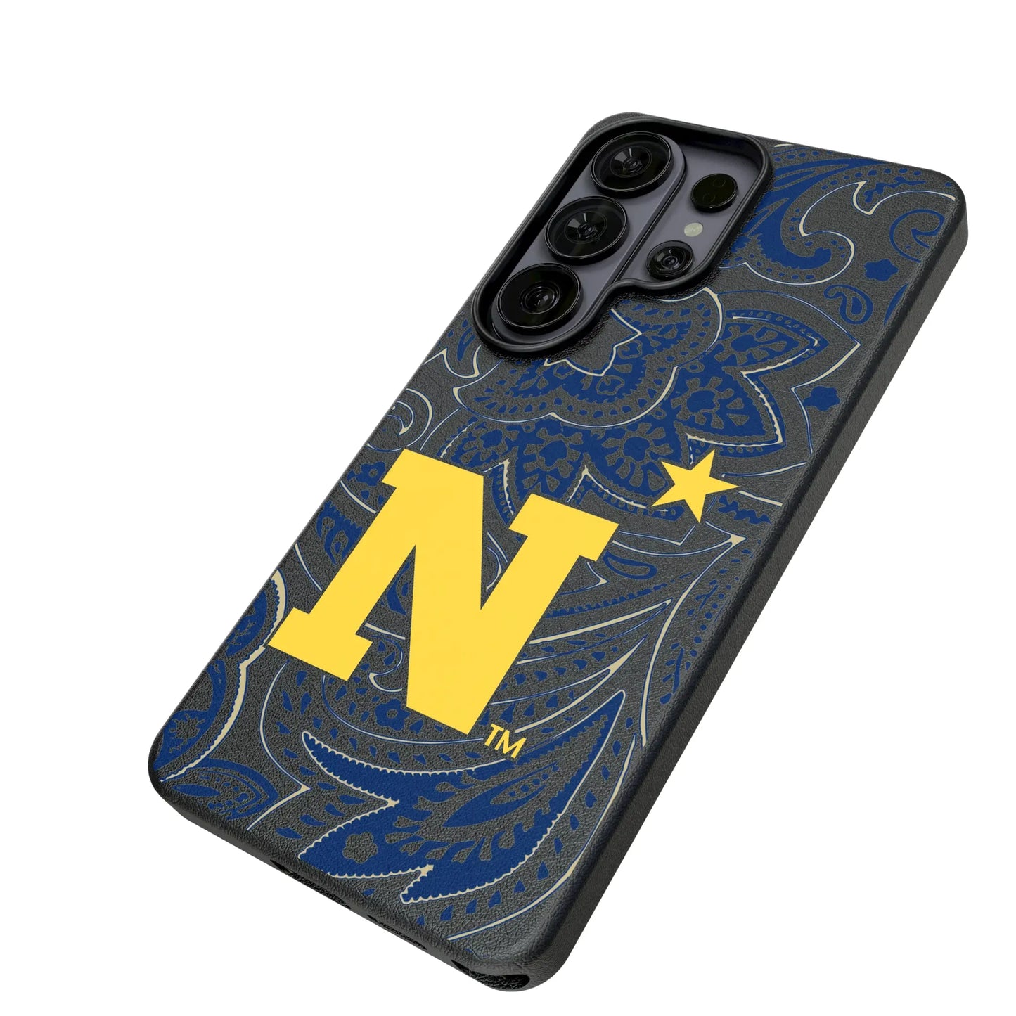 United State Naval Academy Midshipmen Paisley MagSafe Compatible Phone Case for Samsung Galaxy