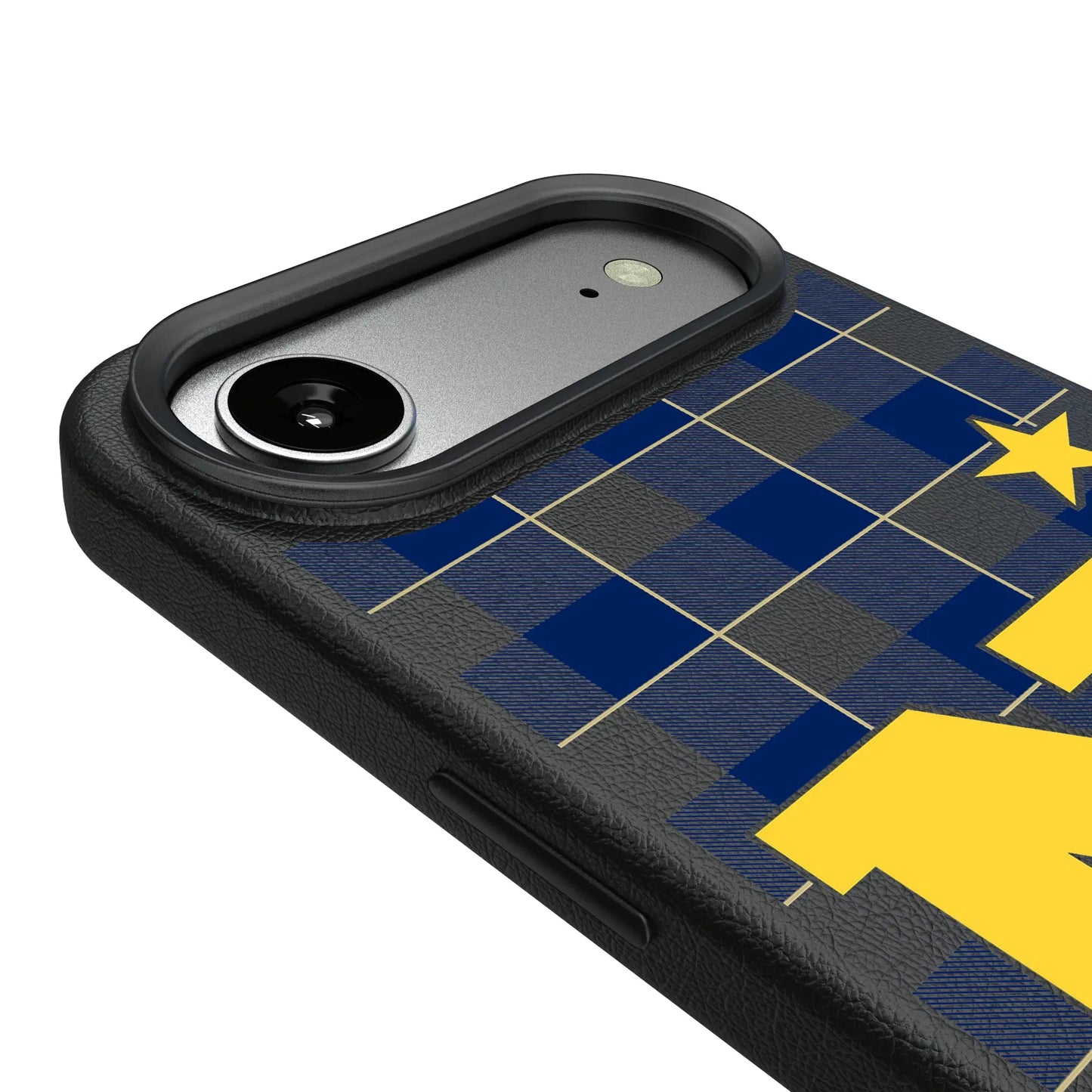 United State Naval Academy Midshipmen Plaid MagSafe Compatible Phone Case for Apple iPhone