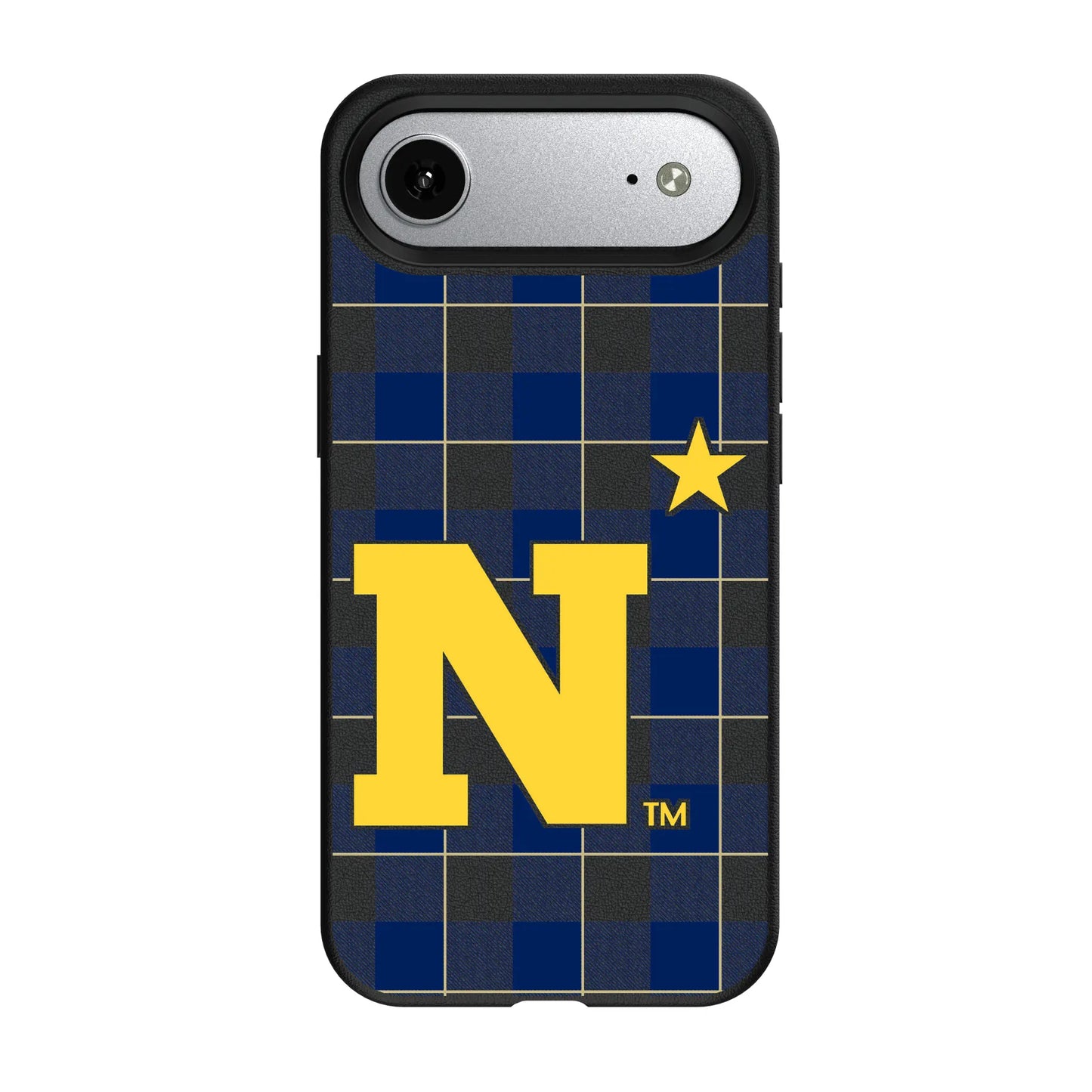 United State Naval Academy Midshipmen Plaid MagSafe Compatible Phone Case for Apple iPhone