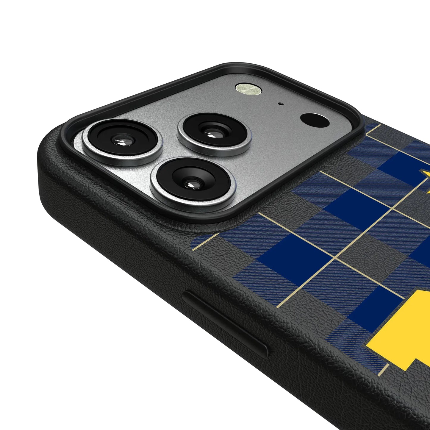 United State Naval Academy Midshipmen Plaid MagSafe Compatible Phone Case for Apple iPhone